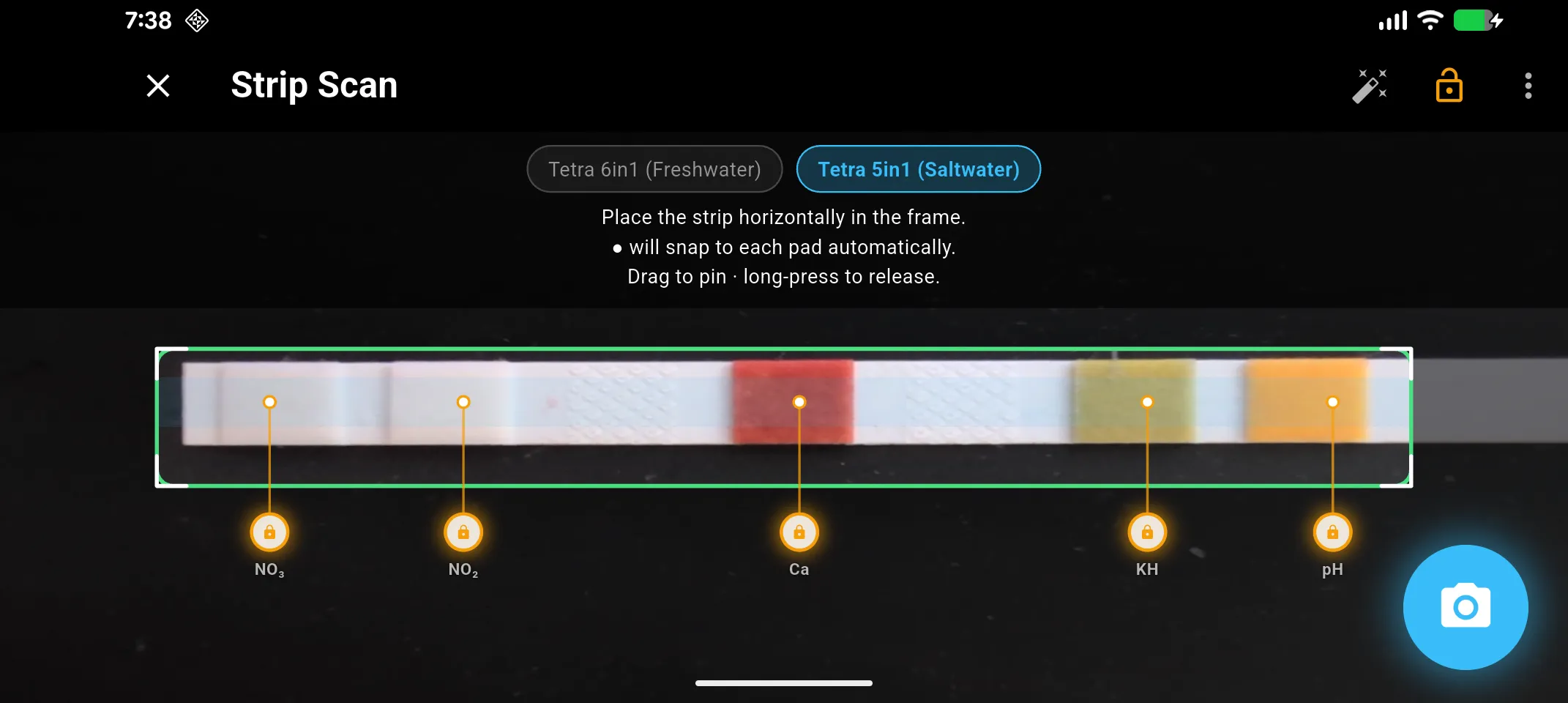 AquaStable test strip scan